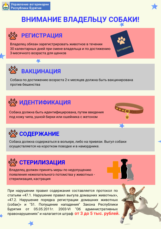 Памятка владельцу собаки.